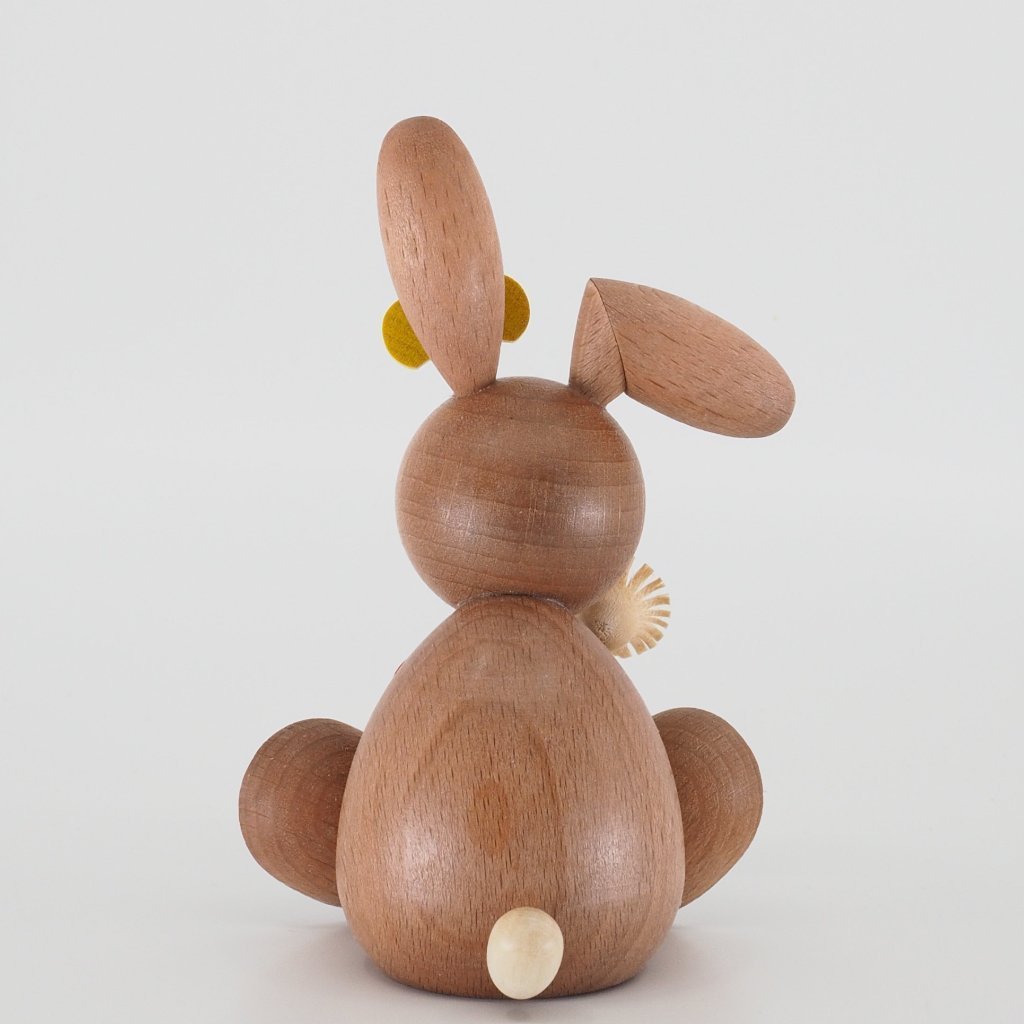 Osterhase Collectible - Bunny Girl with Flower and Lady Beetle
